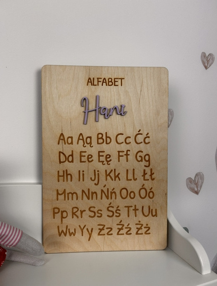Tabliczka ALFABET personalizowana